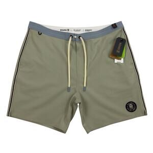 Huckberry Roark The Chiller 17” Mixtape Boardshorts Men 33 Hemp Blend Swim Trunk